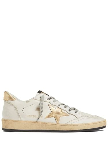 Mm Hohe Sneakers Aus Leder "ball Star" - GOLDEN GOOSE - Modalova