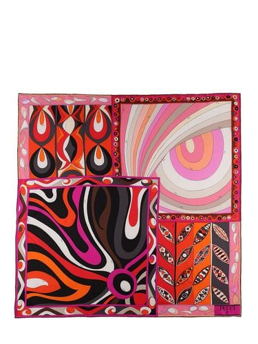 Printed Silk Twill Scarf - PUCCI - Modalova