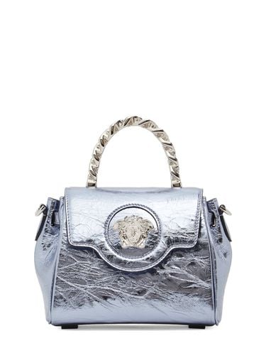 Small Medusa Leather Top Handle Bag - VERSACE - Modalova