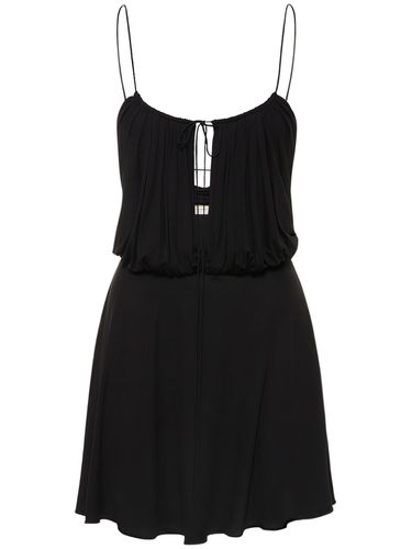 Viscose Mini Dress - SAINT LAURENT - Modalova