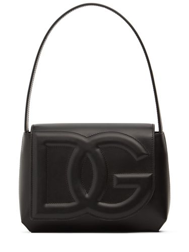 Bolso De Hombro De Piel Con Logo - DOLCE & GABBANA - Modalova