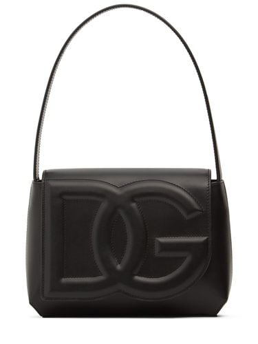 Logo Leather Shoulder Bag - DOLCE & GABBANA - Modalova