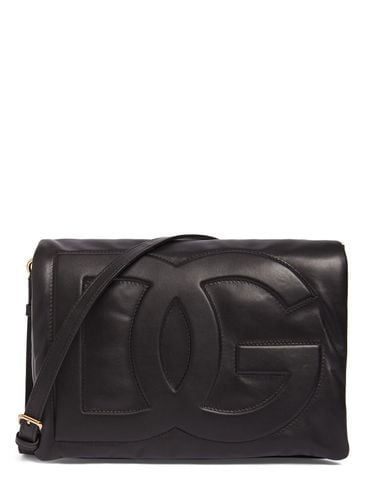 Bolso De Hombro Piel Suave Con Logo - DOLCE & GABBANA - Modalova