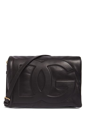 Medium Logo Soft Nappa Shoulder Bag - DOLCE & GABBANA - Modalova