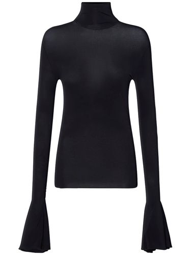 Viscose Jersey Turtleneck Top - NENSI DOJAKA - Modalova