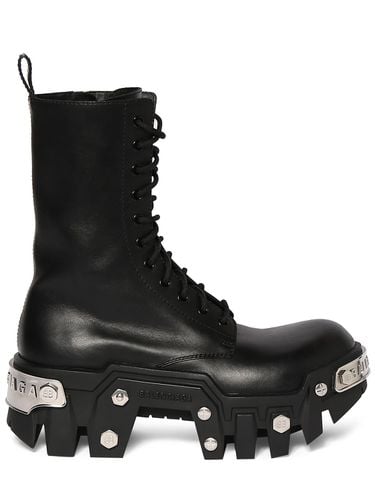 Bulldozer Leather Boots - BALENCIAGA - Modalova