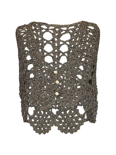 Top In Misto Cotone Crochet - GANNI - Modalova