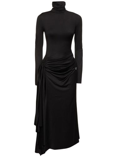 Lvr Exclusive Shiny Jersey Midi Dress - VICTORIA BECKHAM - Modalova