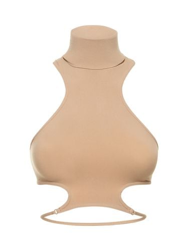 Sculpting Jersey Halter Neck Top - ANDREADAMO - Modalova