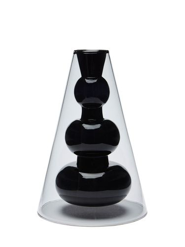 Bump Black Cone Vase - TOM DIXON - Modalova