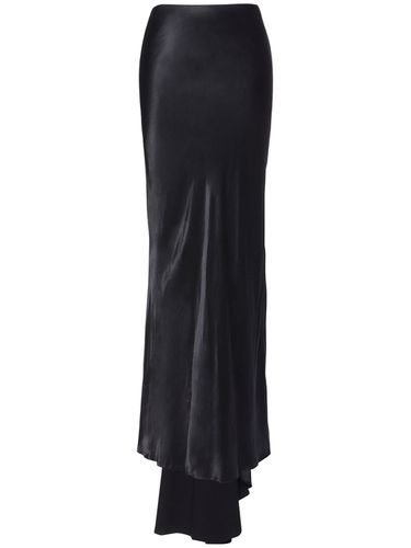 Madeleen Draped Satin Flared Long Skirt - ANN DEMEULEMEESTER - Modalova