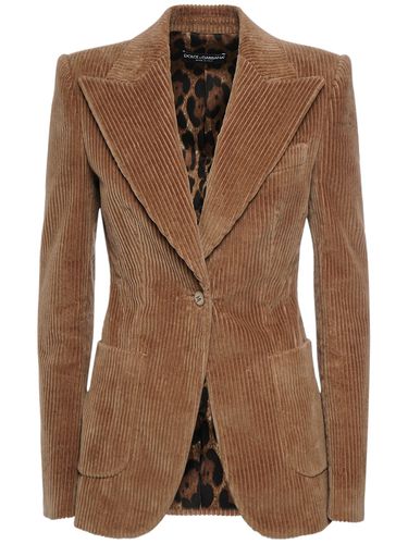 Chaqueta De Pana - DOLCE & GABBANA - Modalova