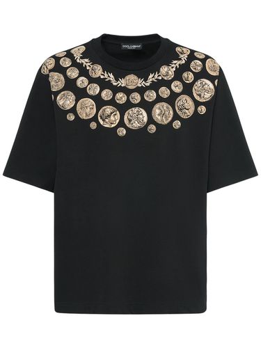 T-shirt Ancient Coins / Stampa Cerata - DOLCE & GABBANA - Modalova