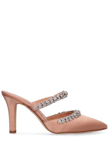 Mm Vedadamu Satin & Crystal Mules - MANOLO BLAHNIK - Modalova