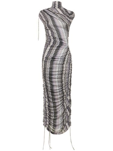 Vestido Largo De Lamé Con Cuello Alto - MISSONI - Modalova