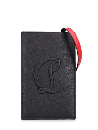 Porta Cellulare By My Side In Pelle Con Logo - CHRISTIAN LOUBOUTIN - Modalova