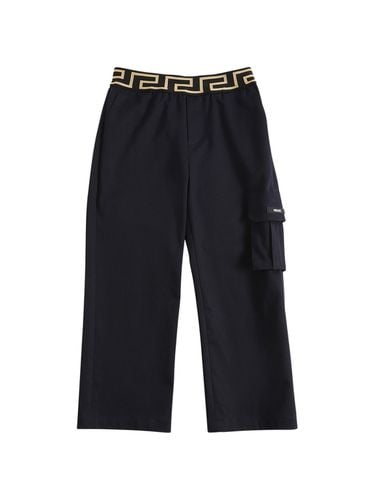 Cargohose Aus Baumwollgabardine - VERSACE - Modalova