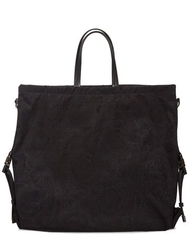 Bolso Tote Barocco De Nylon - VERSACE - Modalova