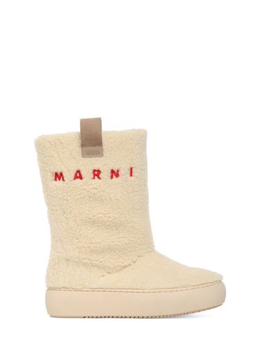 Botas De Pelo Sintético Con Logo - MARNI JUNIOR - Modalova