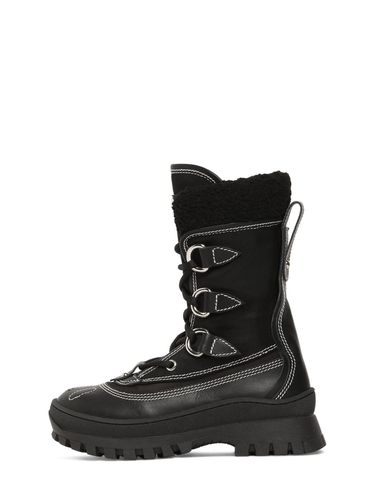 Botas De Nieve De Piel Y Techno - DSQUARED2 - Modalova