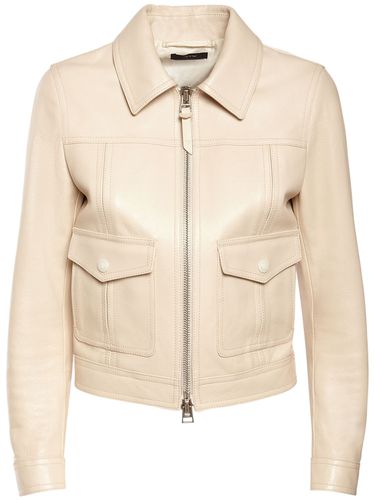 Bikerjacke Aus Leder Mit Kragen - TOM FORD - Modalova