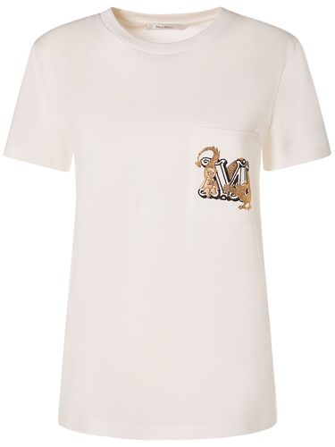 Camiseta De Algodón Con Bordado - MAX MARA - Modalova