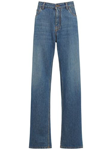 Jeans Vita Alta Baggy Fit In Denim Di Cotone - ETRO - Modalova