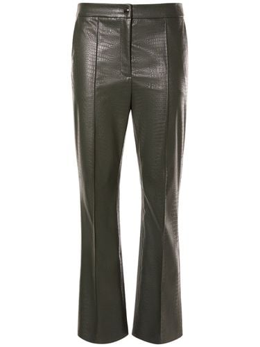 Pantalones Rectos De Piel Sintética - MAX MARA - Modalova