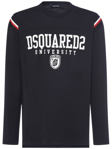 Langärmeliges T-shirt Mit Logo - DSQUARED2 - Modalova