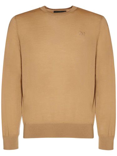 Monogram Wool Crewneck Sweater - DSQUARED2 - Modalova