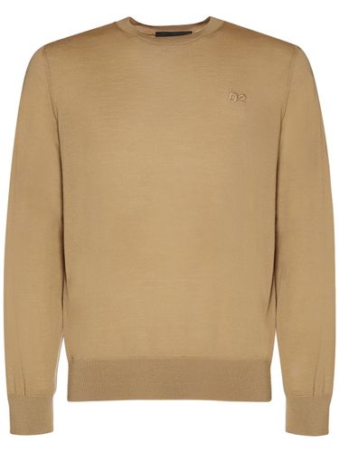 Pullover Aus Wolle Mit Monogramm - DSQUARED2 - Modalova