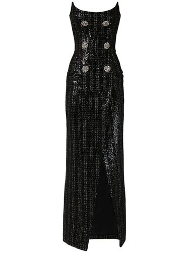 Vestido Bustier De Tweed Brillante - BALMAIN - Modalova