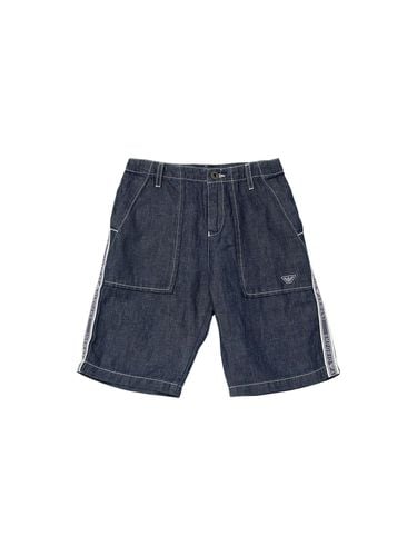 Bermudashorts Aus Baumwolldenim - EMPORIO ARMANI - Modalova