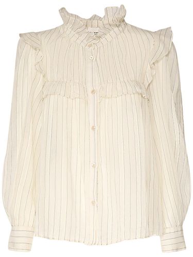 Idety Striped Cotton Shirt W/ Ruffles - MARANT ETOILE - Modalova