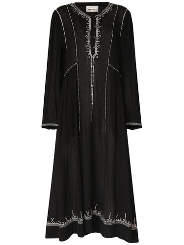 Pippa Embroidered Cotton Caftan Dress - MARANT ETOILE - Modalova