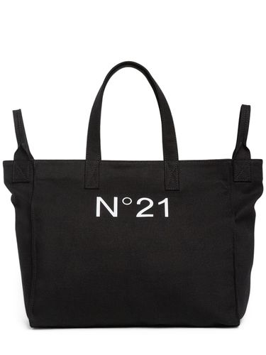 Bolso De Mano De Nylon Estampado Con Logo - N°21 - Modalova