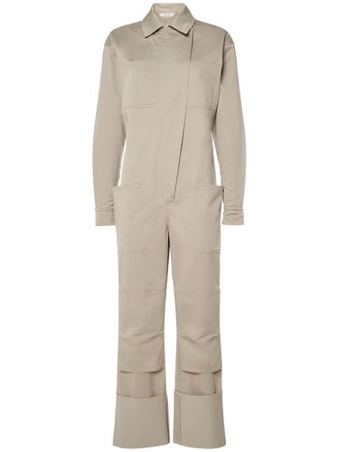 Jumpsuit De Gabardina Con Cuello Camisa - MAX MARA - Modalova