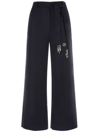 Agostin Cotton Pants W/ Embellished Belt - 'S MAX MARA - Modalova