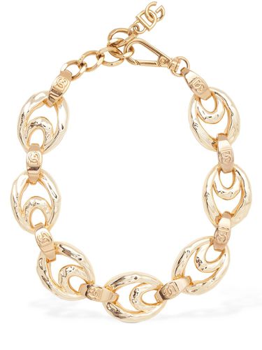 Dg Chunky Chain Collar Necklace - DOLCE & GABBANA - Modalova