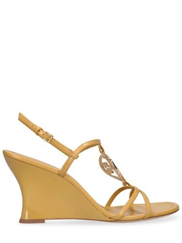 Sandalias De Piel Con Cuña 95mm - TORY BURCH - Modalova