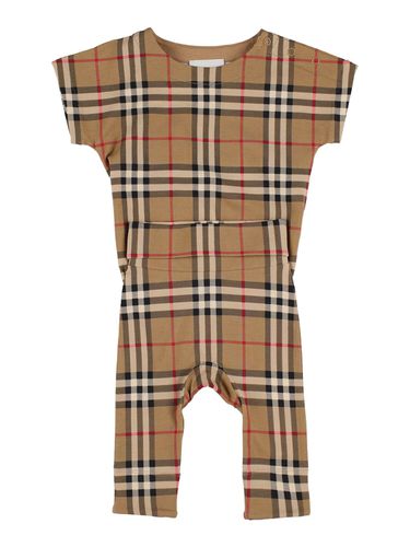 Pelele Y Pantalones De Algodón Estampado - BURBERRY - Modalova