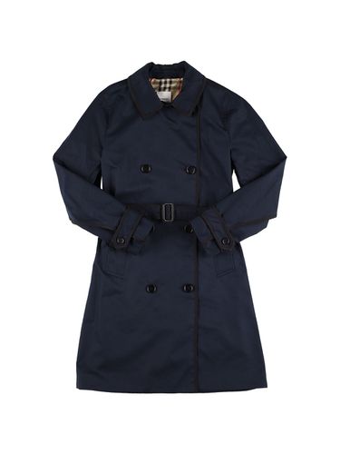 Trench De Gabardina De Algodón - BURBERRY - Modalova