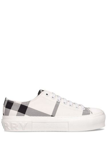 Mm Jack Cotton Canvas Sneakers - BURBERRY - Modalova