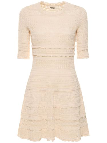 Vestido Corto Fauve De Algodón Crochet - MARANT ETOILE - Modalova