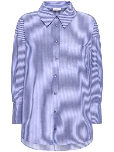 Camicia Gessata Mika In Cotone - ANINE BING - Modalova