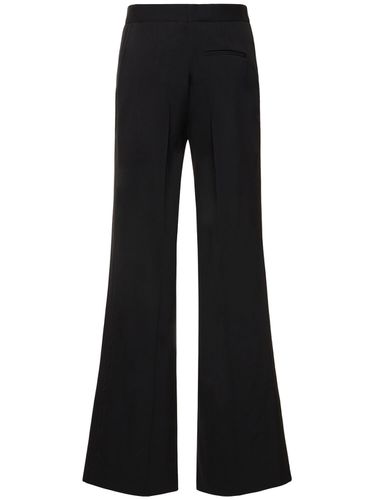 Flared High Waisted Wool Twill Pants - STELLA MCCARTNEY - Modalova