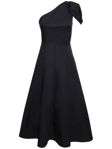 Vestido Midi Asimétrico De Popelina De Algodón - ROLAND MOURET - Modalova