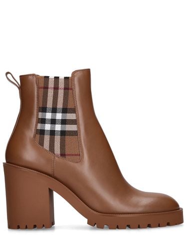 Botines De Piel 70mm - BURBERRY - Modalova