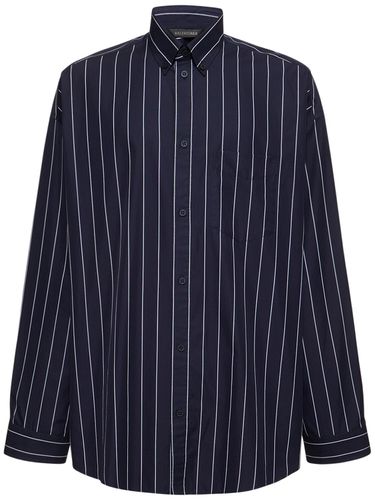 Camisa Oversize De Algodón - BALENCIAGA - Modalova