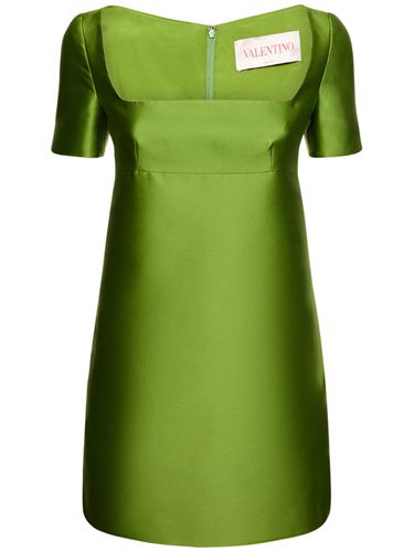 Square Neck Duchesse Mini Dress - VALENTINO - Modalova